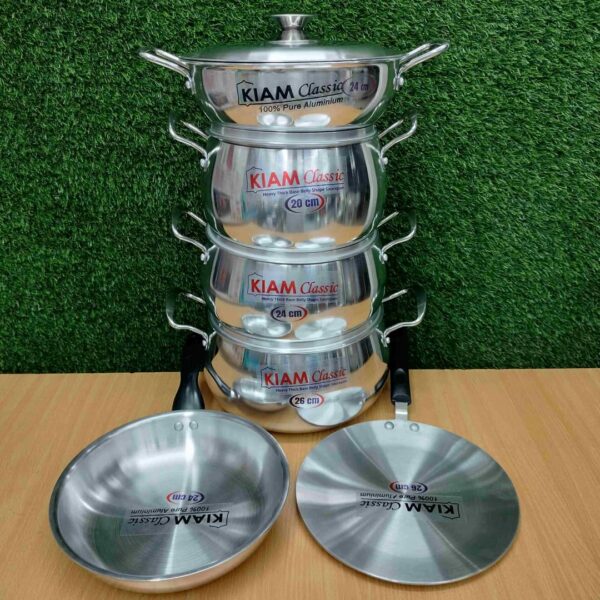 KIAM Classic অ্যালুমিনিয়াম কুকওয়্যার সেট
