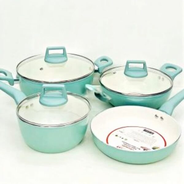 Kiam 7pcs Set Super Ceramic Nonstick Cookware Paste