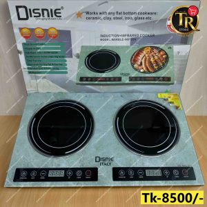 Disnie Double Burner DI-INF-204 Marble Top Energy Saving Electric Induction+Infrared Stove