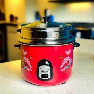 kiam 2.8 Liter Stainless Steel Double Pot Rice Cooker