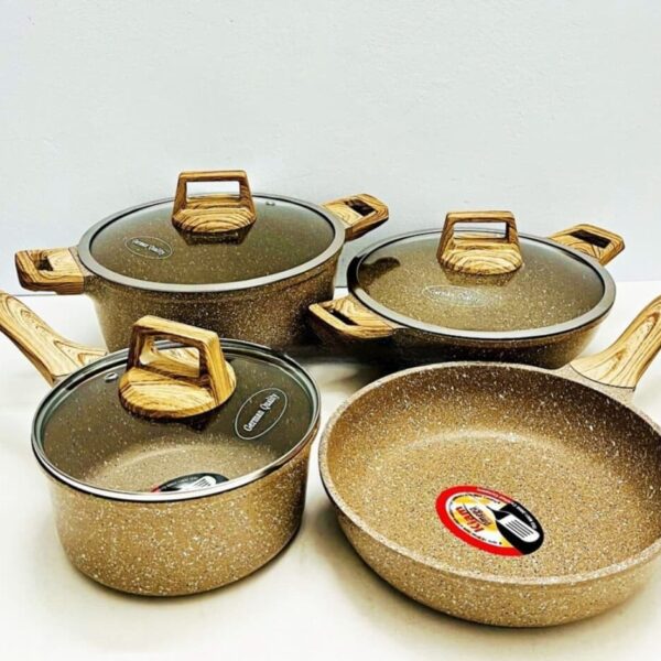 Kiam 7pcs Set Die Casting Nonstick Cookware